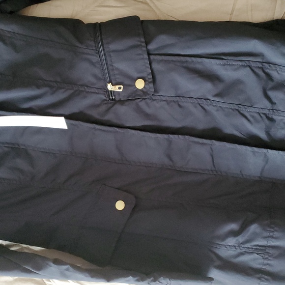 XS/TP Cole Haan Women's Packable Rain Jacket with Hood and Bow XS/TP - Picture 6 of 13